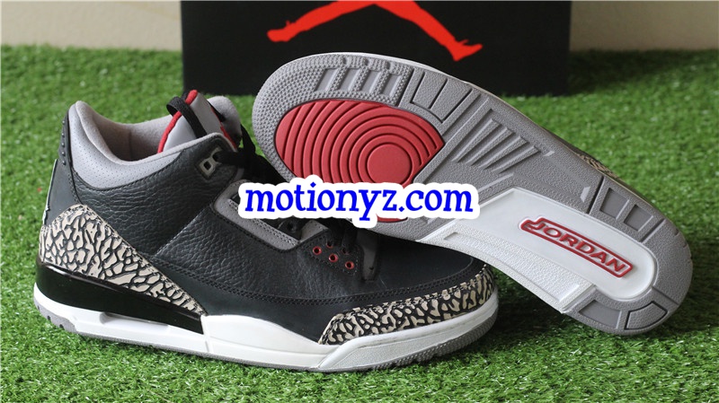 Authentic Air Jordan 3 Retro Black Cement